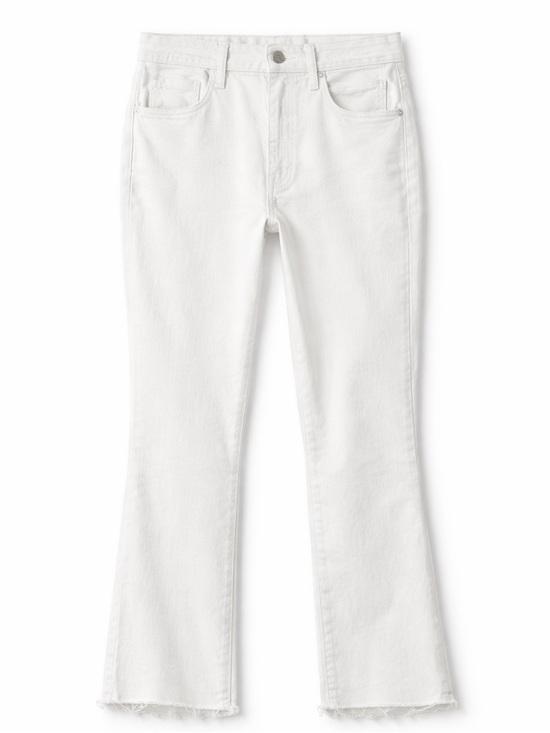 Joe's Jeans Denim - Joe's Jeans Hi Honey Flawless Crop Bootcut White Jeans Womens 27 Stretch